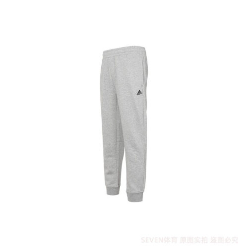 加绒加厚保暖锥形束脚运动九分裤男女adidas阿迪达斯轻运动IB2727