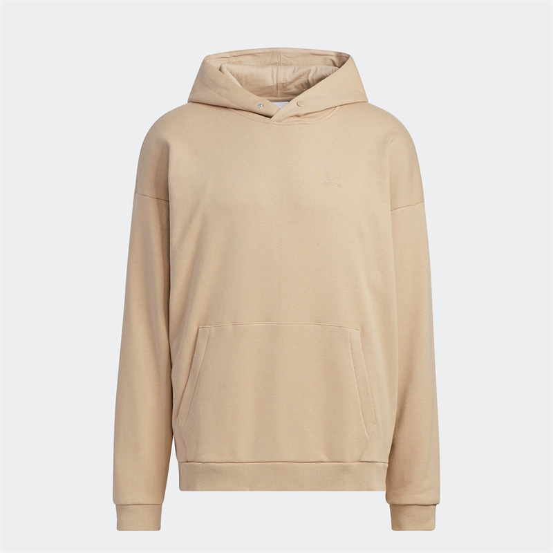 正品Adidas/阿迪达斯三叶草百搭简约男子冬款运动连帽卫衣 IC8145