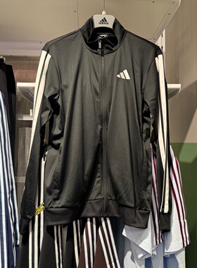 Adidas阿迪达斯春秋新款男子健身运动立领速干夹克外套 JI8816