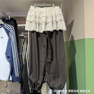 Adidas阿迪达斯三叶草女26春新款两件套可拆卸屁帘直筒长裤KS1431