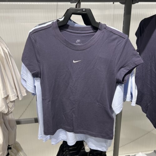 Nike耐克女短袖夏季刺绣LOGO圆领透气修身运动T恤FV5509-014
