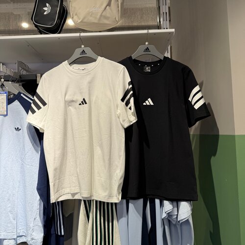 Adidas阿迪达斯男子26夏新款短袖纯棉舒适透气休闲半袖T恤 JD4877