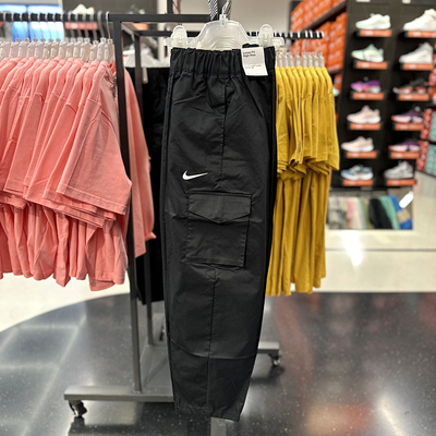 正品Nike/耐克秋季女子简约百搭宽松运动休闲针织长裤 DD5984-010