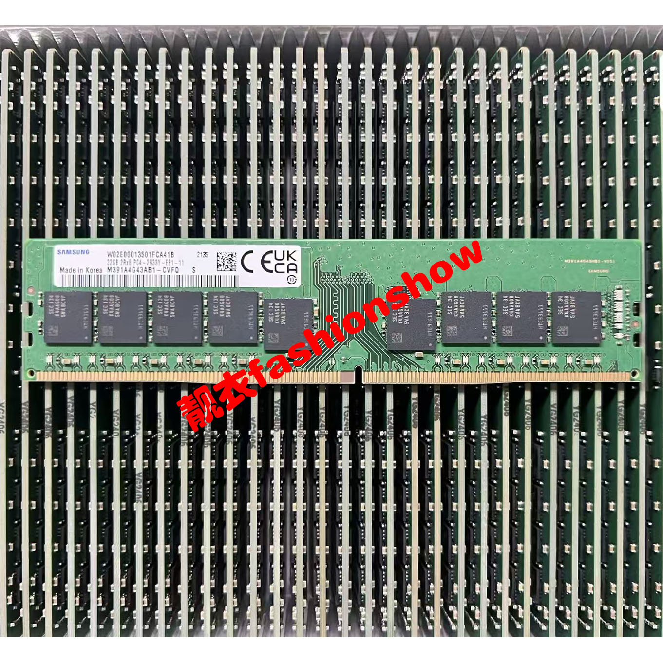 三星 32G 2RX8 PC4-2933Y DDR4 UDIMM ECC内存条M391A4G43AB1-CVF