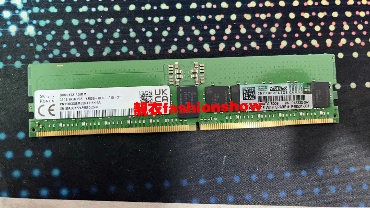 HP/惠普 P43328-B21 HPE 32GB 2RX8 PC5-4800B-R Smart Kit 原装