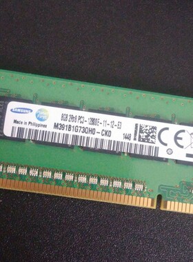 三星8GB 2RX8 PC3-12800E 1600 UDIMM服务器内存M391B1G73QH0-CK0