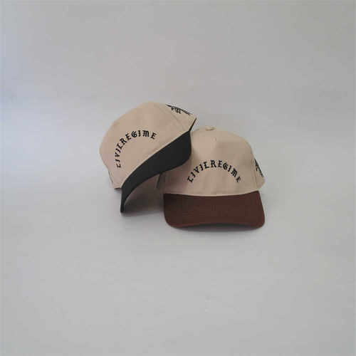 美式街头潮牌硬核oldschool刺绣拼色硬顶弯檐帽棒球帽strapback