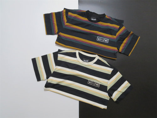 美式街头潮牌复古休闲拼色条纹圆领短袖T恤男女款街舞bboy滑板tee