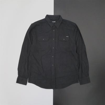 美式街头潮牌og滑板素款纯色衬衫