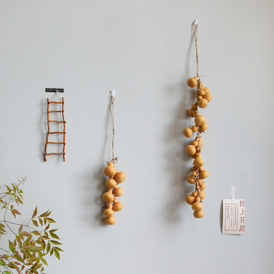 天然葫芦串挂件创意绳编壁饰