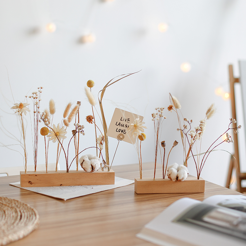 高级感礼物ins花束干花真花摆件