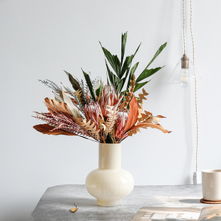 南非进口帝王公主花干花花束轻奢家居门店装饰品摆件开业乔迁送花