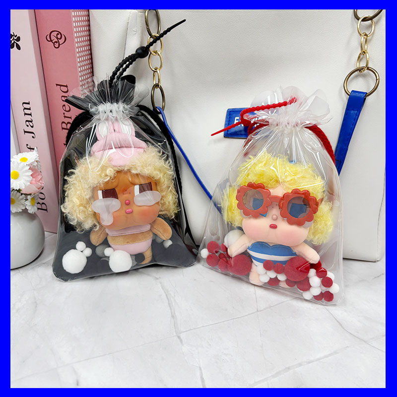 泡泡玛特哭娃衣服娃娃外出包