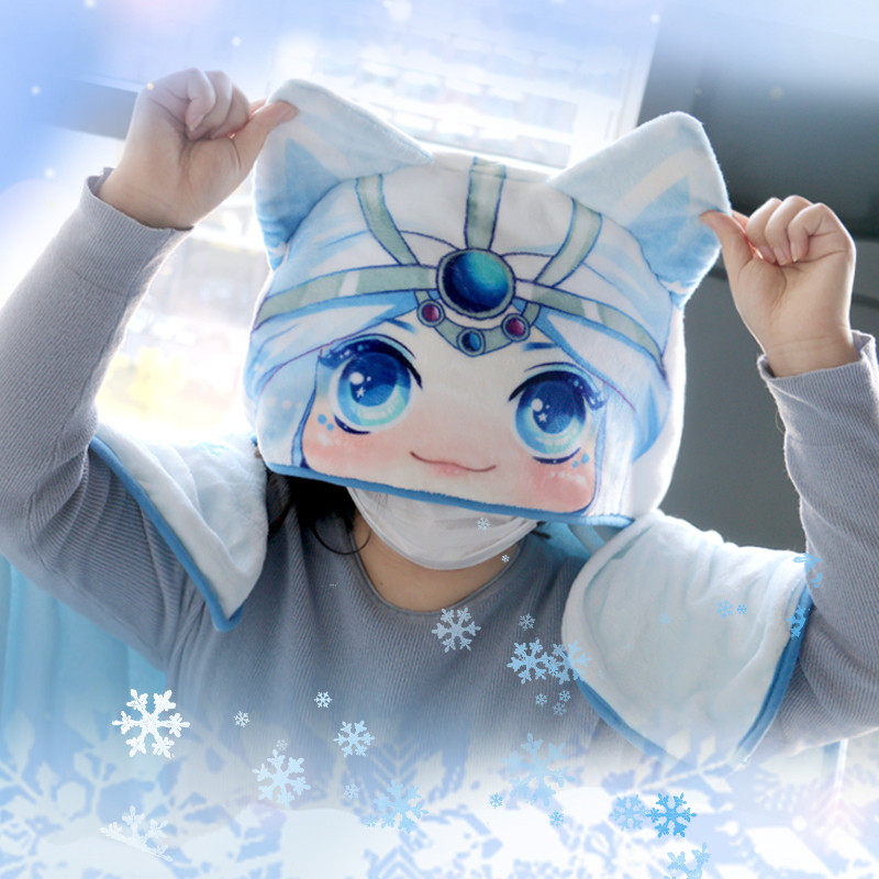秦时明月雪女抱毯枕两用三合一动漫卡通可爱官方正品周边学生休息