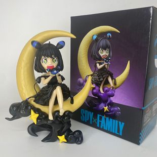 间谍过家家 阿尼亚cos月亮伊布手办可爱动漫模型发光摆件桌面夜灯
