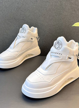 气垫鞋男鞋内增高舒适板鞋 men casual shoes comfortable shoes
