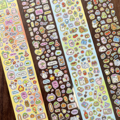 原创和纸胶带桑兔兔桑模切贴纸卷