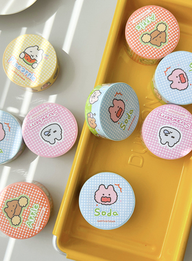 桑兔兔桑【拉条4款】和纸磨砂原创手帐胶带和纸手账贴纸文字整卷