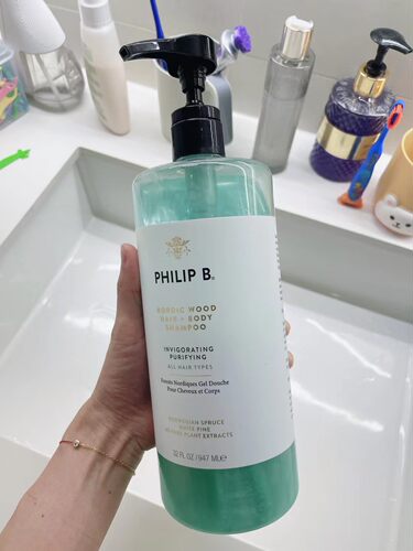 现货！美国采购Philip b北欧森林洗发沐浴二合一947ml