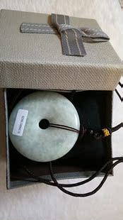 翡翠平安扣缅甸玉硬玉A货无裂全新配挂绳