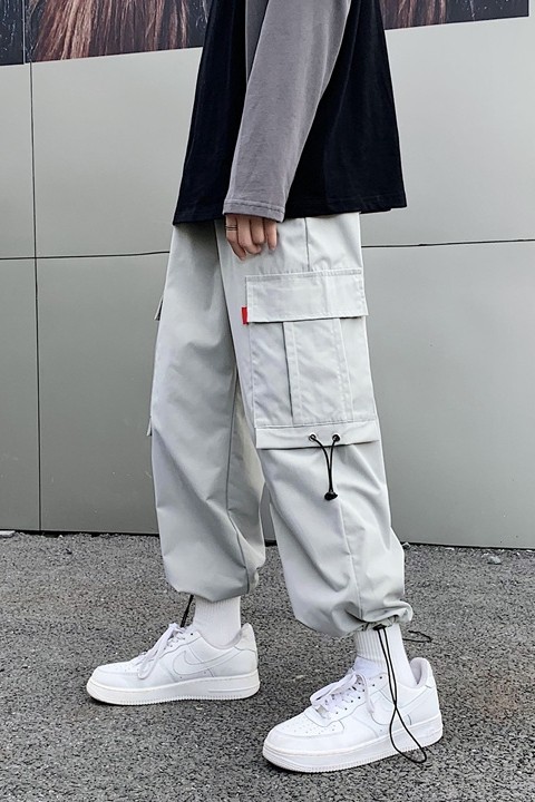 ！2023秋夏季工装裤休闲裤男宽松潮流运动束脚长裤Y258-P30,男装休闲裤,星座1008