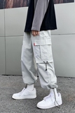 ！2023秋夏季工装裤休闲裤男宽松潮流运动束脚长裤Y258-P30，男装休闲裤，星座1008