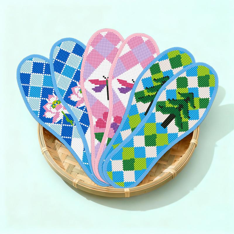 蒙娜丝自绣格纹花朵图案