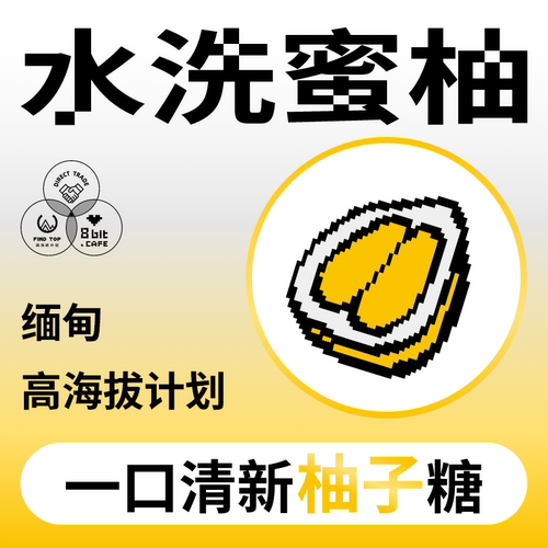 捌比特缅甸高海拔水洗蜜柚咖啡豆