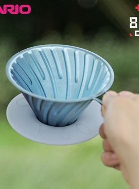 HARIO 纯钛V60滤杯金属户外手冲咖啡杯滴滤杯冲煮过滤钛杯