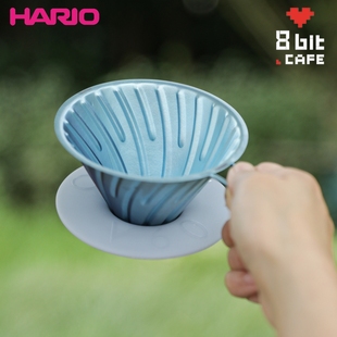 HARIO 纯钛V60滤杯金属户外手冲咖啡杯滴滤杯冲煮过滤钛杯