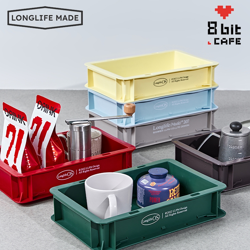 longlife工业风桌面收纳盒箱办公桌上茶叶咖啡钥匙手办玩具收纳箱