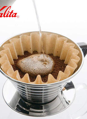 日本原装进口Kalita 手冲咖啡不锈钢滤杯 卡莉塔蛋糕三孔155/185