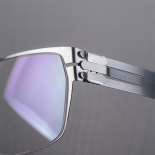 眼镜框无螺丝全框超轻黑色眼镜架超薄男女时尚 配镜防蓝光变色镜片