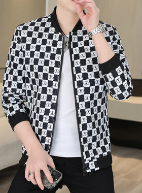 欧货AN&LV/岸绿2025新款棒球服外套男士春秋季潮流帅气男装夹克青