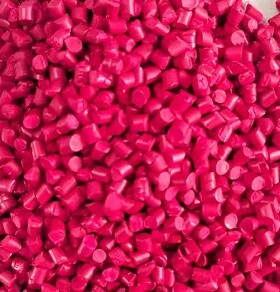 PP PE大红色黄色深蓝色白色绿色灰色母粒注塑吹膜塑料色粉色母料