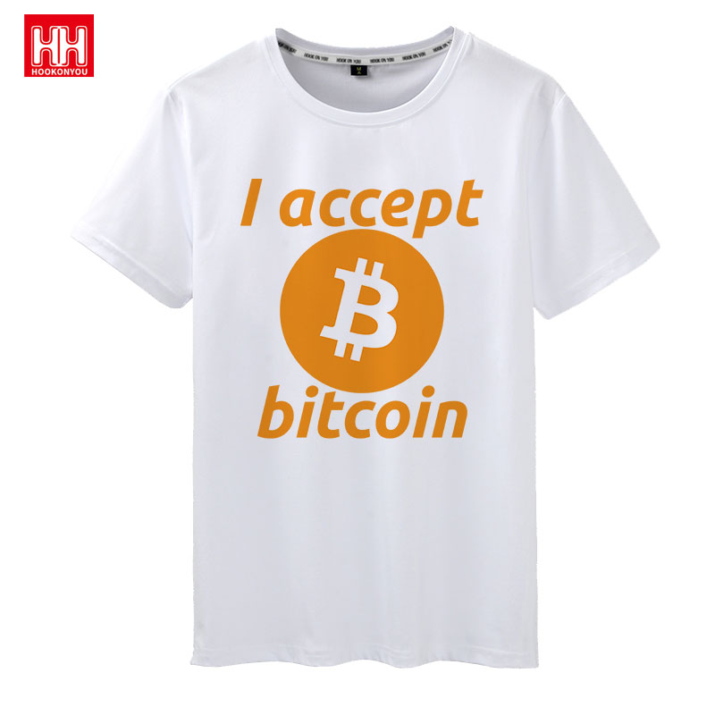 区块链印花短袖t恤