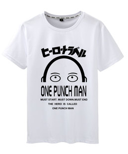 卡通动漫一拳超人埼玉杰诺斯一击男动漫周边短袖t恤夏男女同款