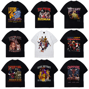 科比KOBE BRYANT勒布朗詹姆斯James Harden哈登湖人芝加哥短袖T恤