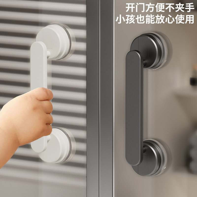 玻璃门吸盘把手淋浴房卫生间移门手柄柜推拉门强力拉手窗户冰箱门