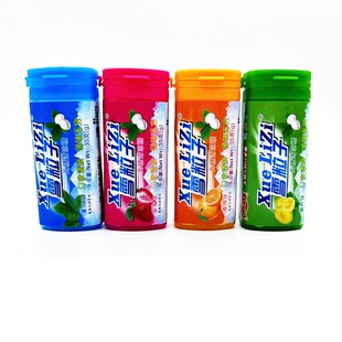 雪粒子无糖清润糖戒烟糖香橙味/青柠味/草莓味/薄荷味35g12罐包邮