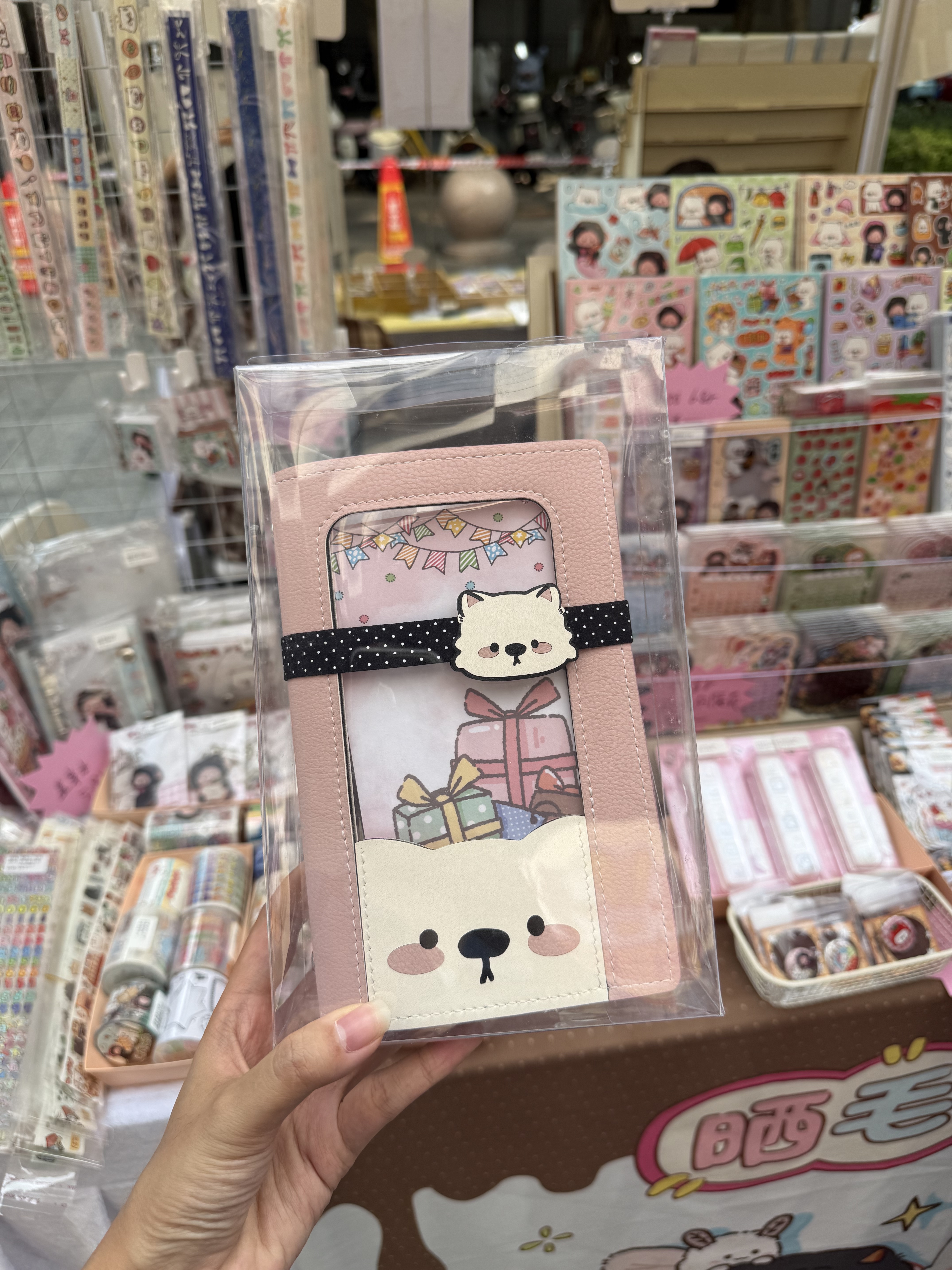 「晒毛厂文创」a6per活页外壳pu皮革手帐本少女皮质日记本可爱手图片