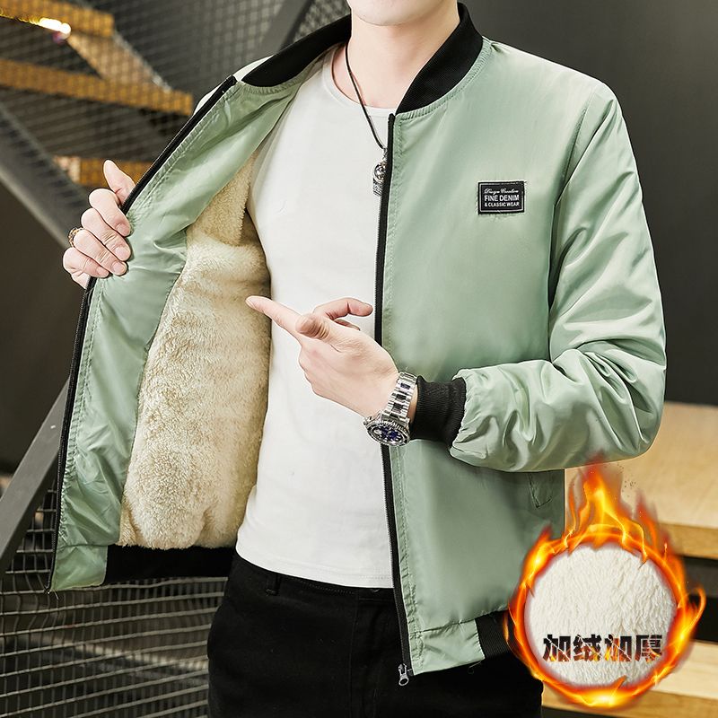 清仓处理棉服男大码冬季加绒加厚外套上衣潮男休闲防寒厚款夹克衫