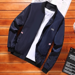 春秋季男士薄款外套男2025新款立领夹克衫潮流百搭休闲风衣褂子男