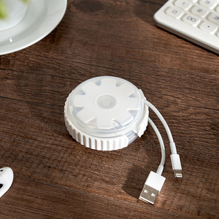 数据线收纳盒绕线器耳机手机线理线器收纳神器便携防缠绕线卷线器