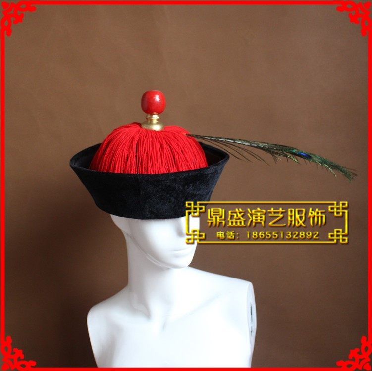 清朝官兵大臣服僵尸服太监服帽子话剧演出用古装圣诞演出服装帽子|ruв категории Аксессуары, шляпа - от Buy2taobao.com для оказания профессиональной услуги покупки агента Taobao