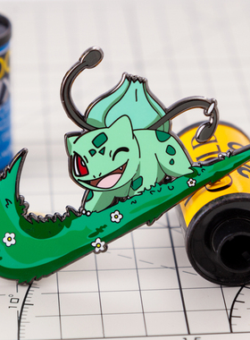 宝可梦妙蛙种子金属徽章神奇宝贝胸针pins蒜头王八背包饰品魔术贴