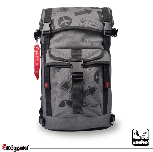 德国 Kogenki 25L飞行飘带款防水骑士包骑行包安全帽头盔双肩背包