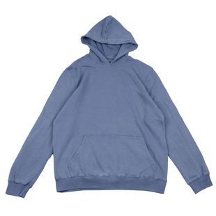 100%棉毛圈！水洗做旧连帽套头卫衣外贸男不加绒休闲宽松帽衫外套