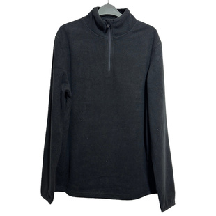 薄款纯色摇粒绒半拉链卫衣 外贸男士修身薄绒舒适简约上衣套头衫