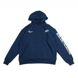 大帽子！面料360克！印花连帽卫衣oversize宽松风外贸男套头衫